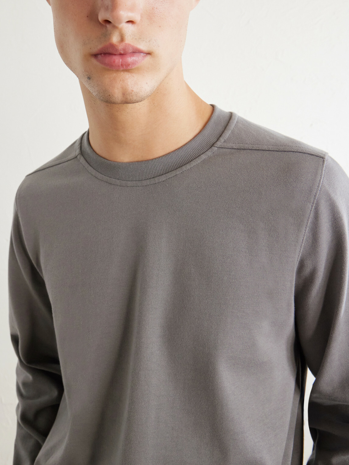 Rick Owens - Crewneck Cotton-Jersey Shirt - Gray