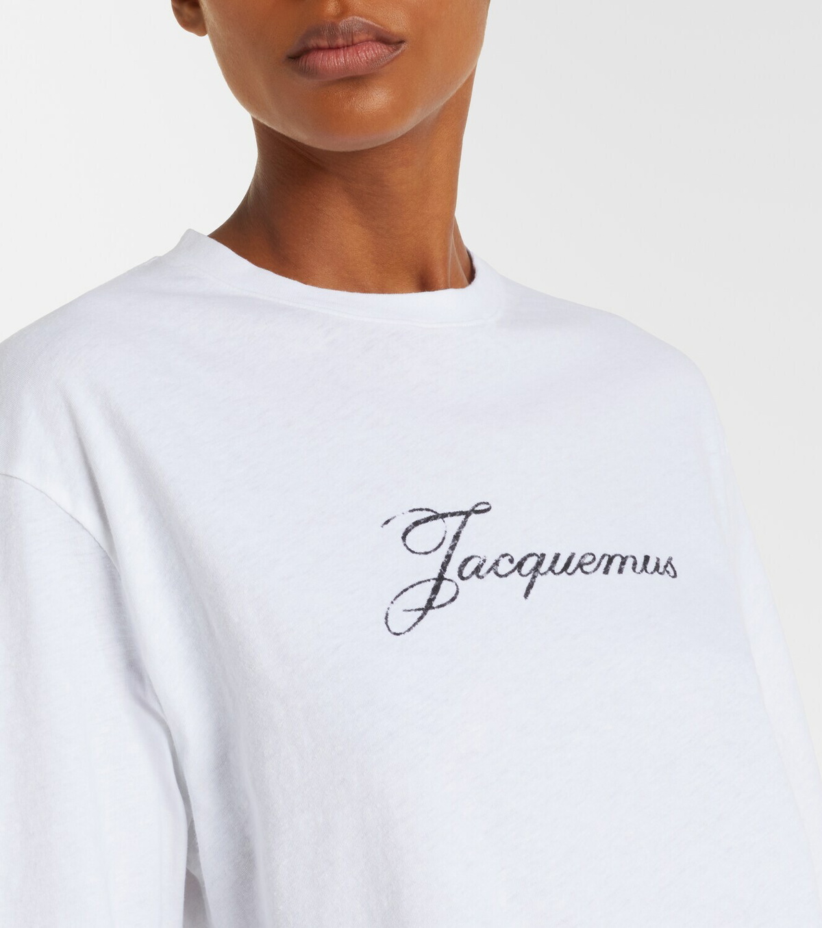 Jacquemus Logo cotton-blend jersey T-shirt