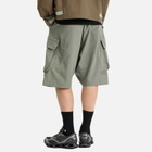 Poliquant Men's Deformed Cargo Pocket Jungle Trousers in Sand Grey