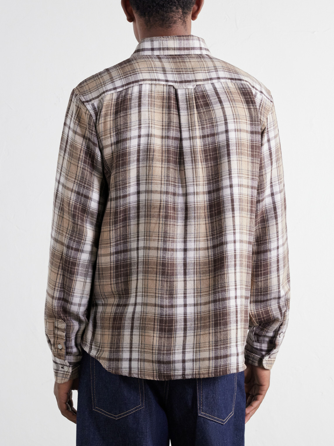 Corridor - Checked Flannel Shirt - Brown