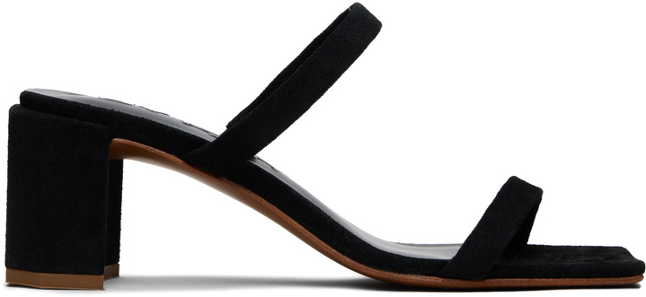 Photo: BY FAR Black Tanya Heeled Sandals