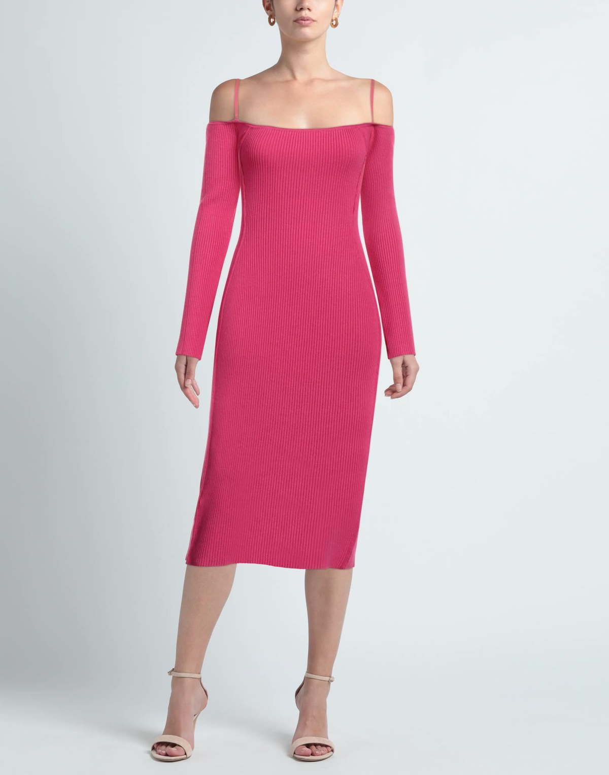 Jacquemus Womens Midi dress in Magenta