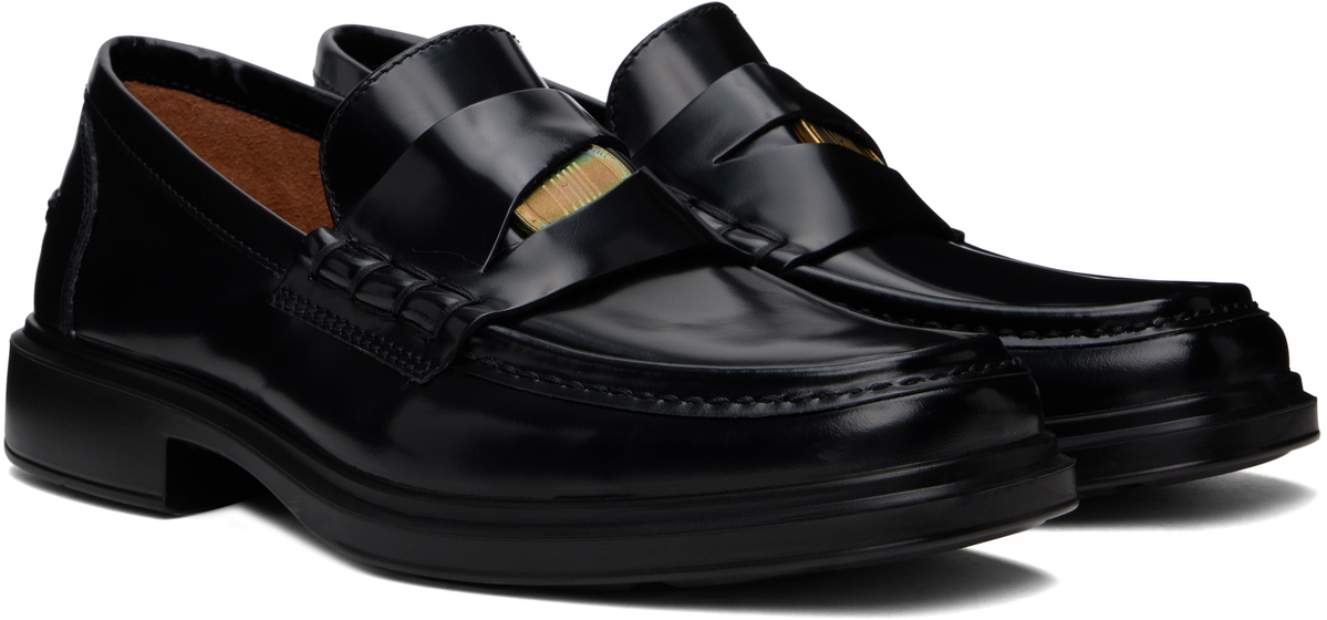 LGN Louis Gabriel Nouchi Black ECCO.Kollektive Edition Laceration Penny Loafers