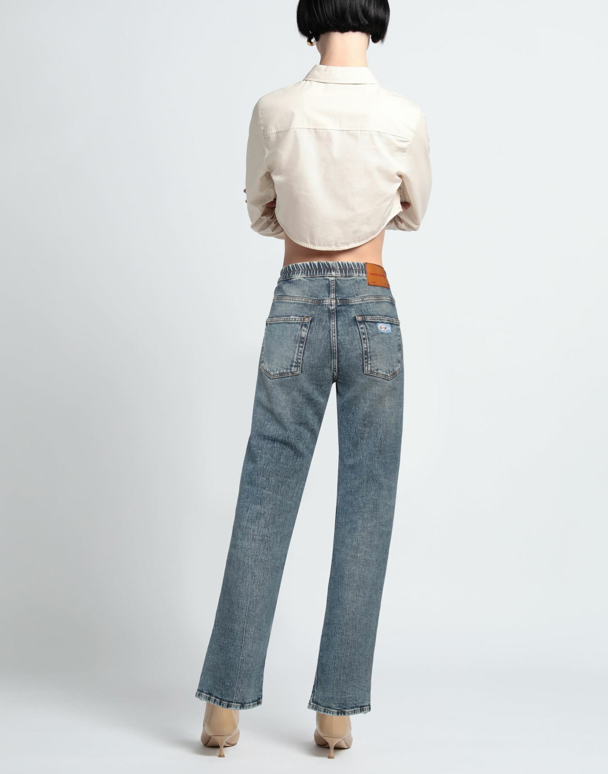 Heron Preston Womens Jeans in Blue