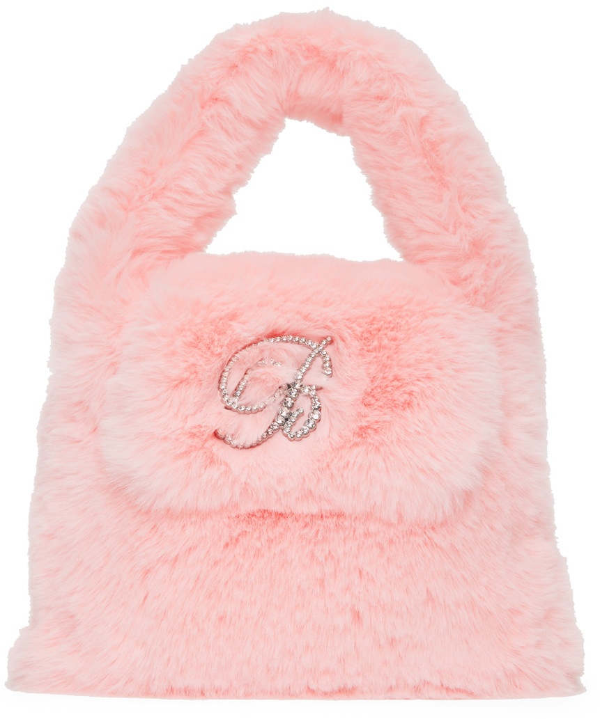 Blumarine Pink Eco-Fur Shoulder Bag