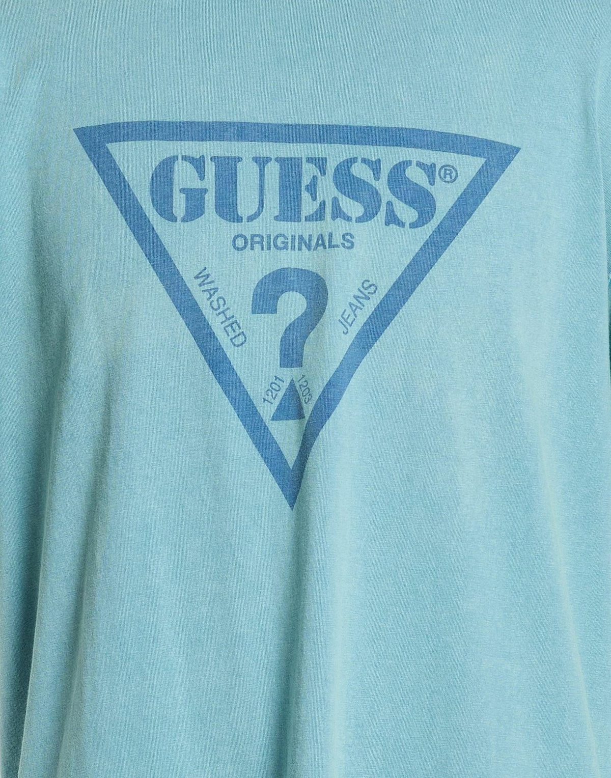 Guess Mens T-shirt Light in Blue