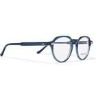 Cutler and Gross - Hexagonal-Frame Acetate Optical Glasses - Blue