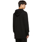 Rick Owens Black Patch Hoodie