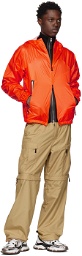 Moncler Grenoble Orange Zip Jacket