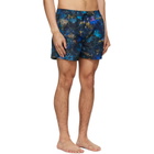 Paul Smith Blue Engrained Blue Swim Shorts