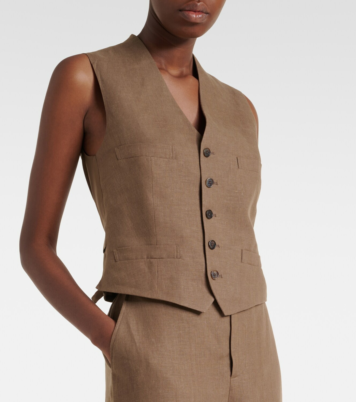 Ralph Lauren Collection Jaiden linen vest
