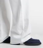 Tod's Suede loafer pumps