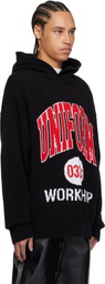032c Black Lucky Strike Knit Hoodie