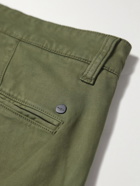 NN07 - Marco Slim-Fit Garment-Dyed Stretch-Cotton Twill Chinos - Green