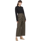 Tibi Black Yarn Shrunken Sweater