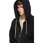 Naked and Famous Denim Black Zip-Up Hoodie
