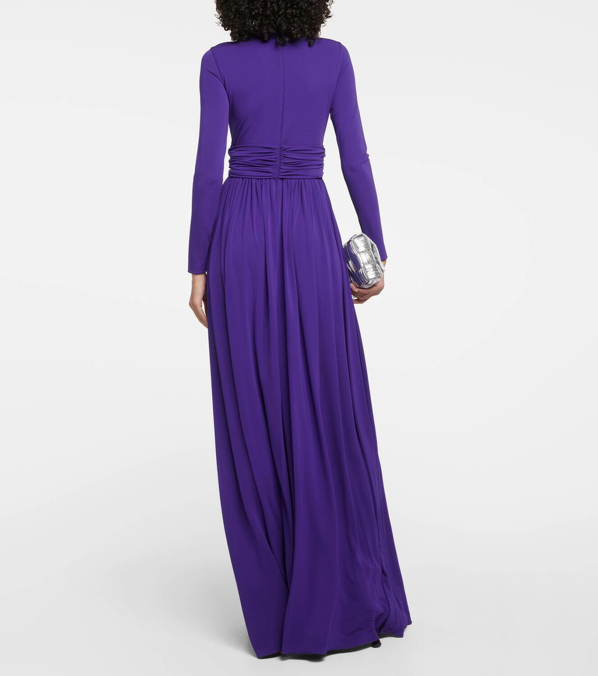 giambattista valli purple dress Giambattista Valli Draped jersey dress Giambattista Valli
