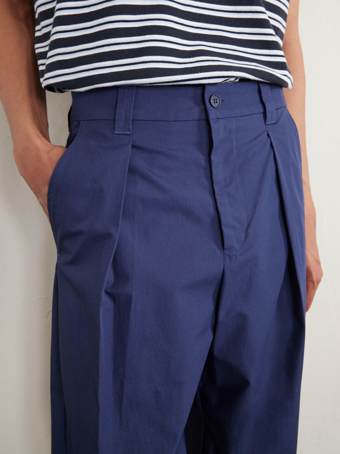 A.P.C. - Renato Straight-Leg Pleated Cotton-Twill Trousers - Blue