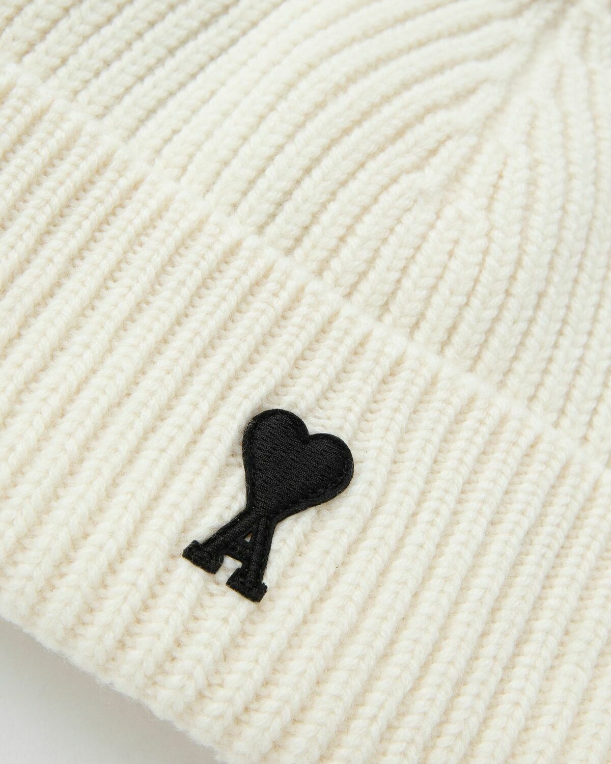 AMI Paris AMI DE COEUR BEANIE White Mens Beany