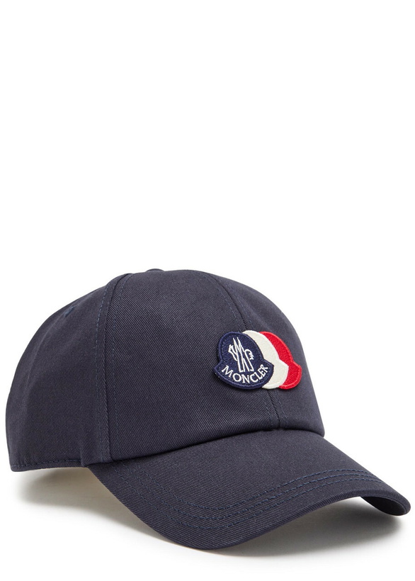 Photo: Moncler Logo-appliquéd Twill cap - Navy - One Size