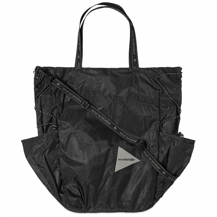 Photo: and wander Men's Sil Tote Bag in Charcoal 