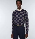 Gucci Reversible double G leather belt