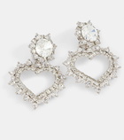 Alessandra Rich Crystal-embellished clip-on earrings