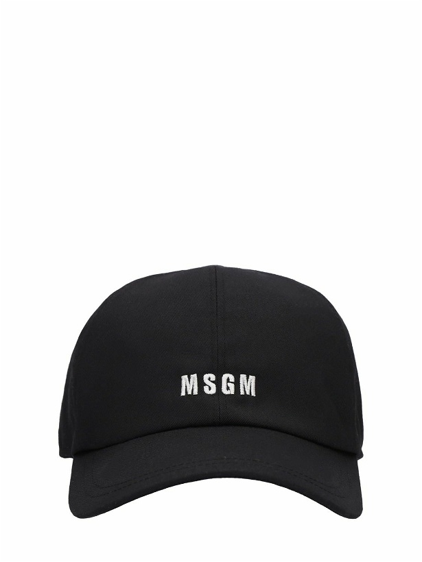 Photo: MSGM - Logo Cotton Blend Baseball Cap