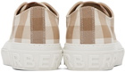 Burberry Beige Check Sneakers