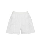 LOW CLASSIC - High-rise cotton-blend shorts