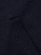 Canali - Cotton-Blend Jersey Zip-Up Sweatshirt - Blue