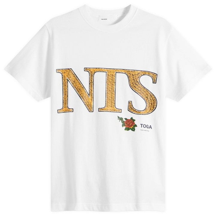Photo: TOGA ARCHIVES Women's TOGA x NTS Print T-Shirt in White