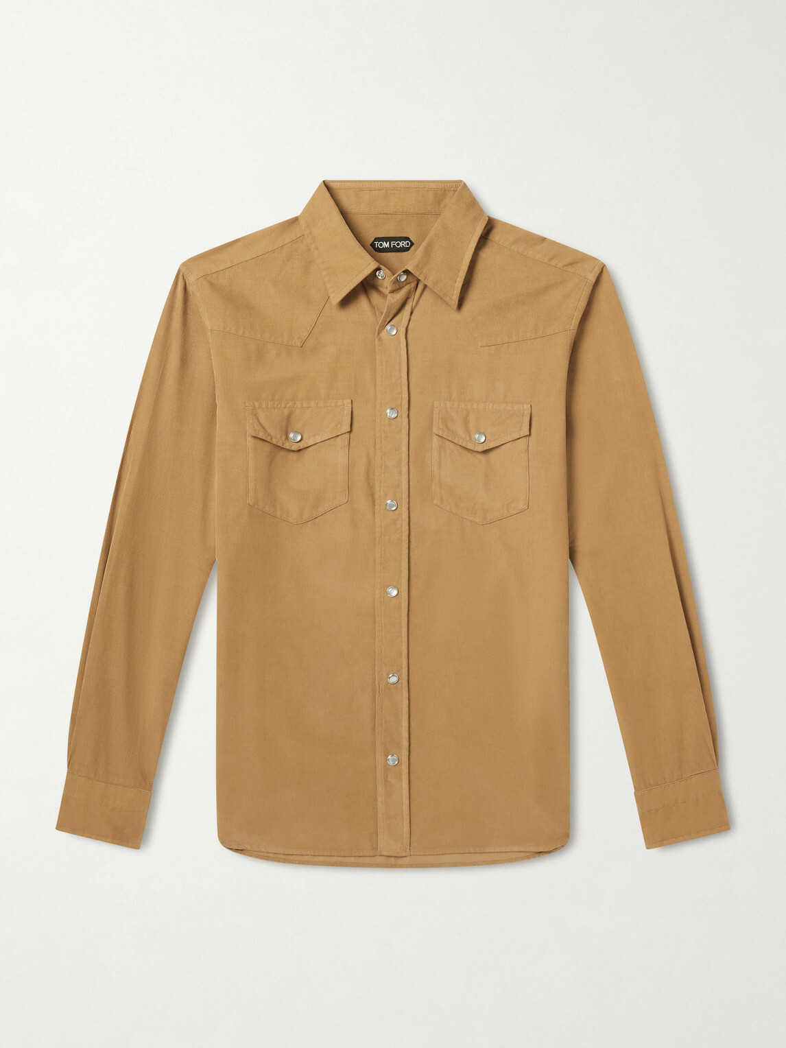 TOM FORD - Slim-Fit Cotton-Corduroy Shirt - Brown