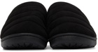 SUBU Black Quilted Light Slippers