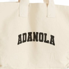 Adanola Women's Varsity Tote Bag in Cream/Black 