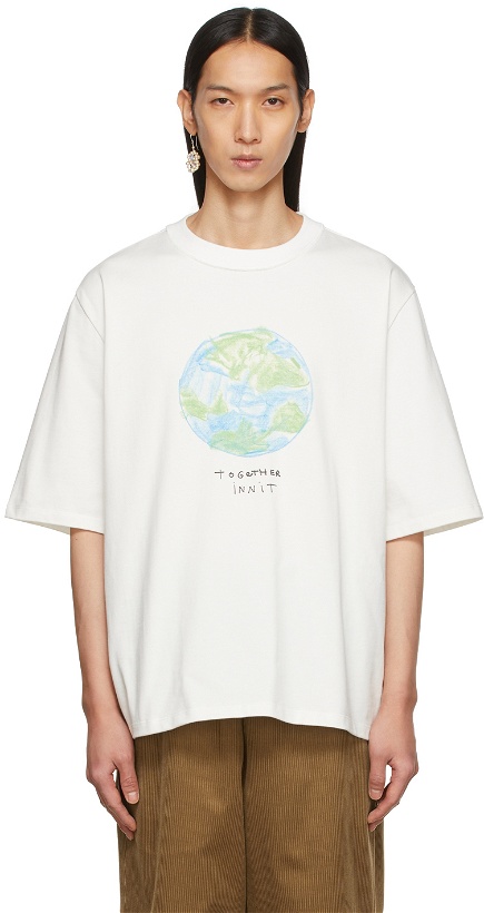 Photo: Camiel Fortgens White Earth Print T-Shirt