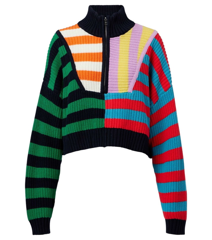 Photo: Staud Hampton knitted cotton-blend sweater
