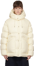 Emporio Armani Off-White Quilted Down Jacket