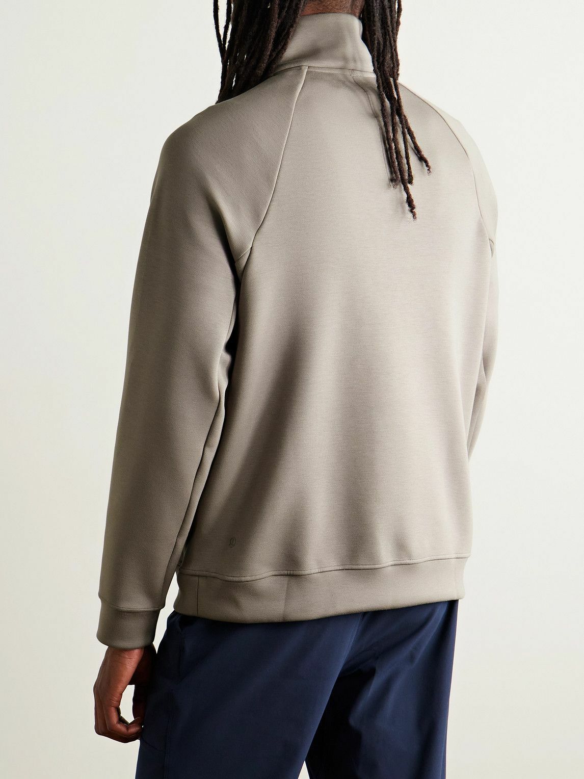 Lululemon - Smooth Spacer Stretch Recycled-Jersey Half-Zip Sweatshirt - Gray