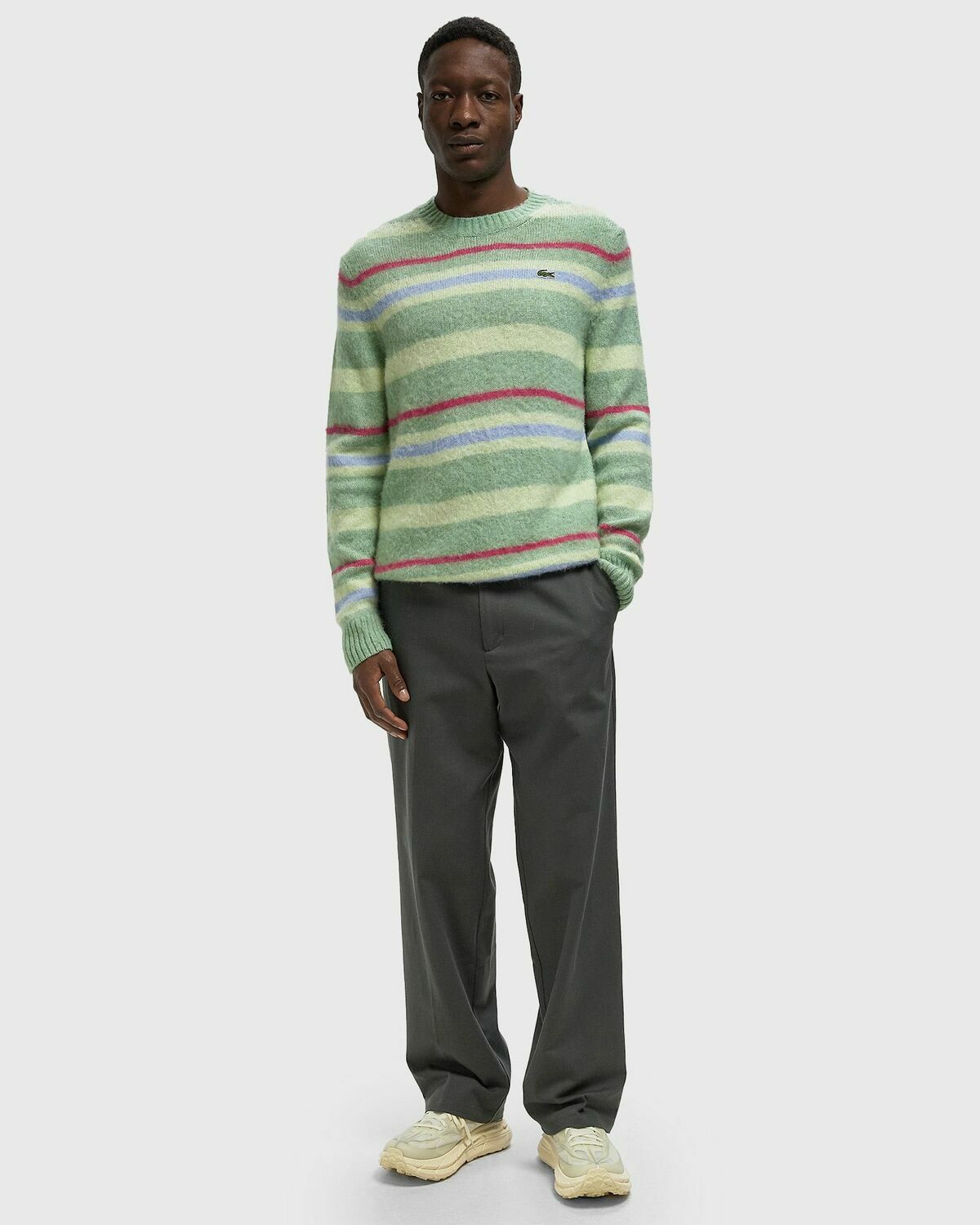 Lacoste SWEATERS Green Mens Pullover