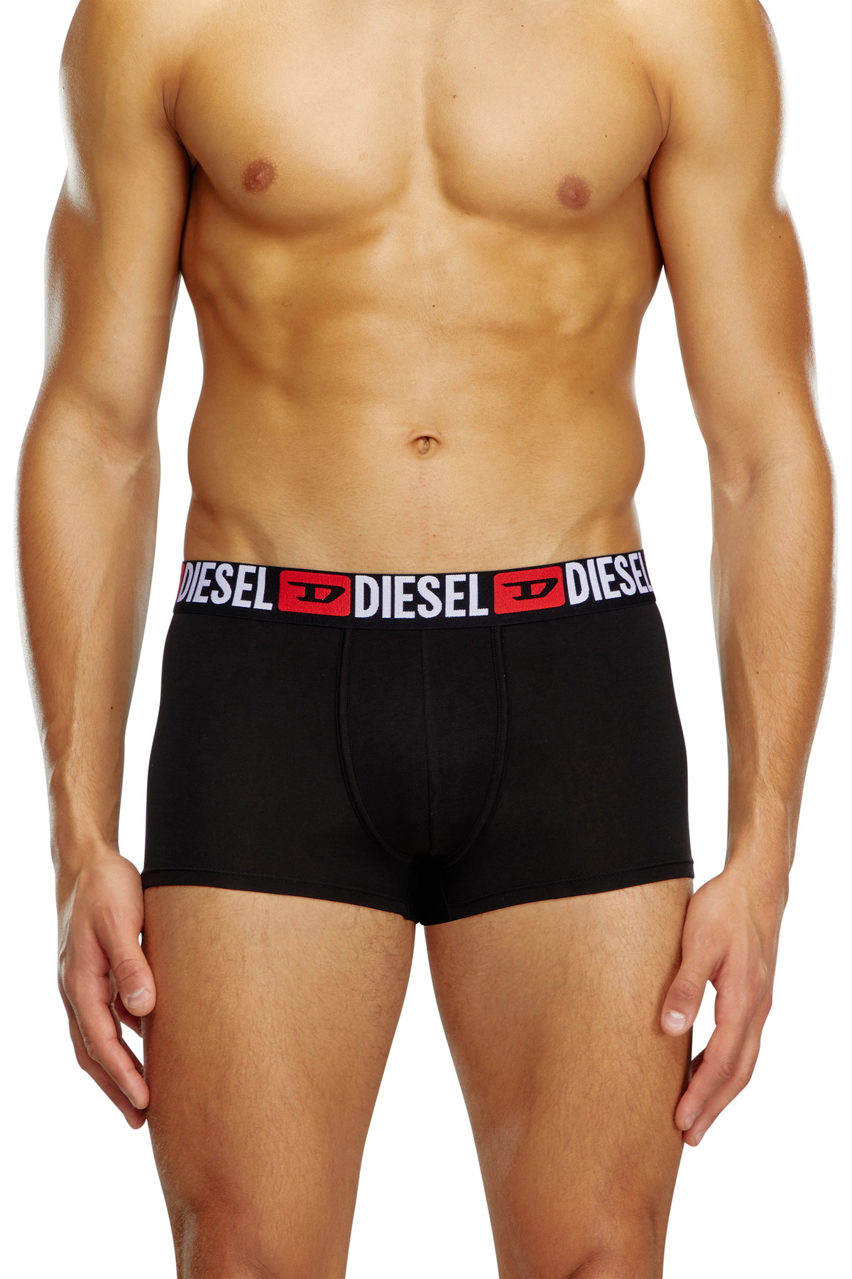 Diesel Three-pack of all-over logo waist boxers - Trunks Mens in Black