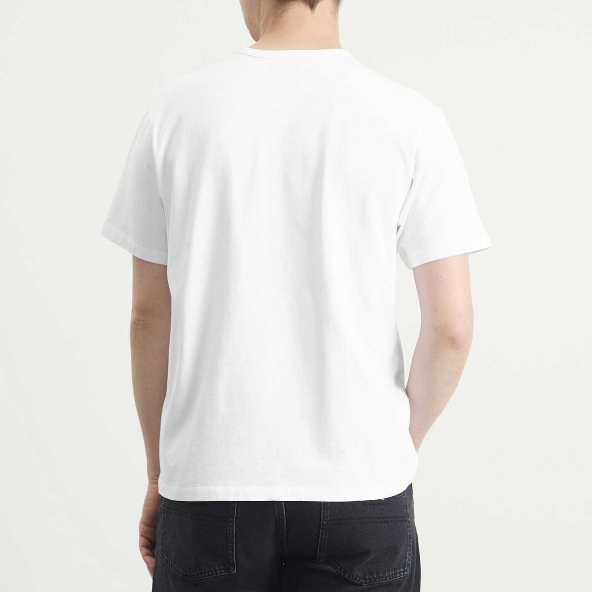Dubbleware Men's Pocket Label T-Shirt in White