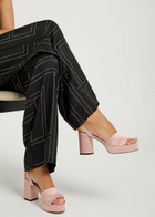 Toteme 90 Satin Platform Sandals Beige