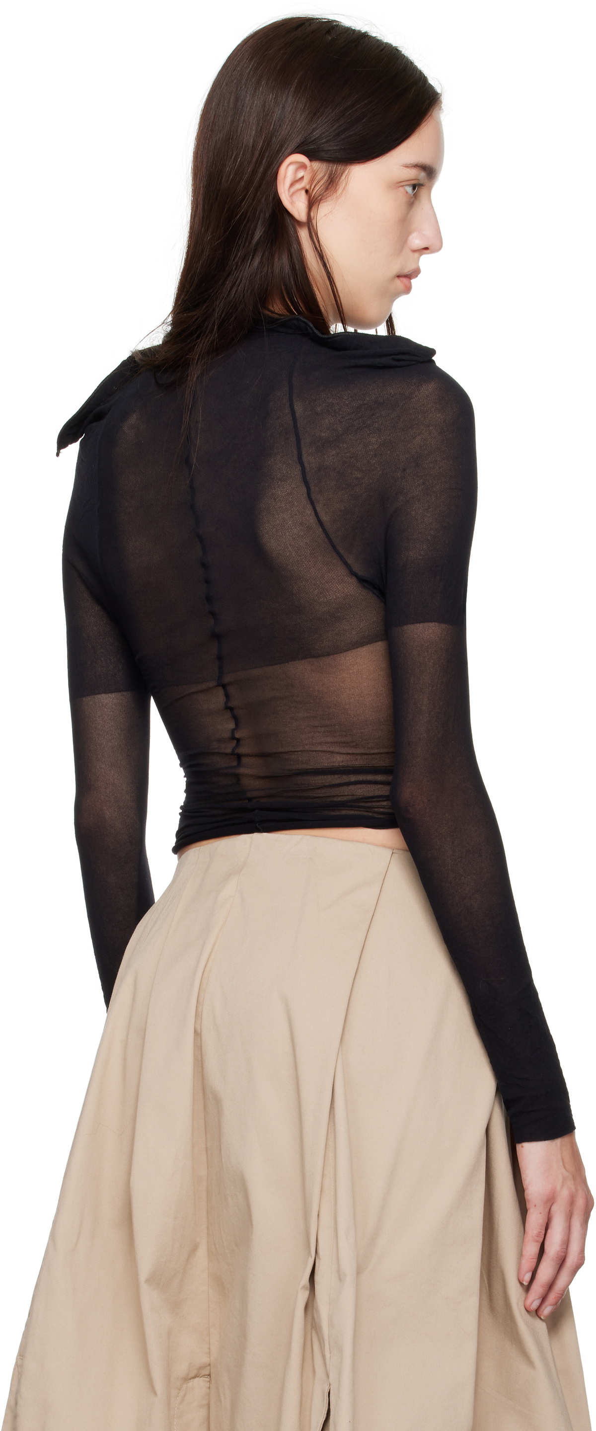 HODAKOVA Black Stocking Long Sleeve T-shirt