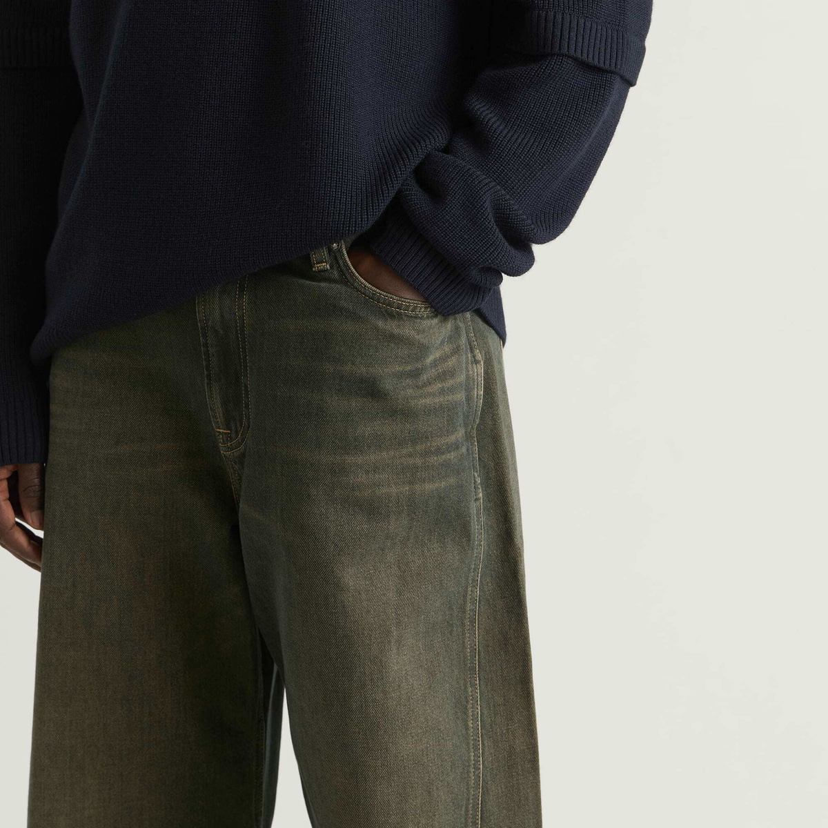 END. x Samsøe Samsøe Men's Satimo Jeans in Dark Gold Denim