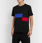 Aloye - Colour-Block Cotton-Jersey T-Shirt - Black