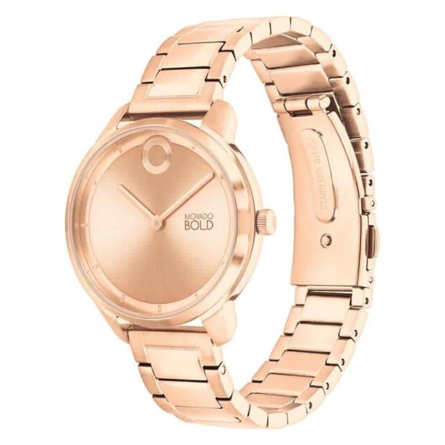 Movado Trend Element Quartz Rose Gold Dial Ladies Watch 3600979
