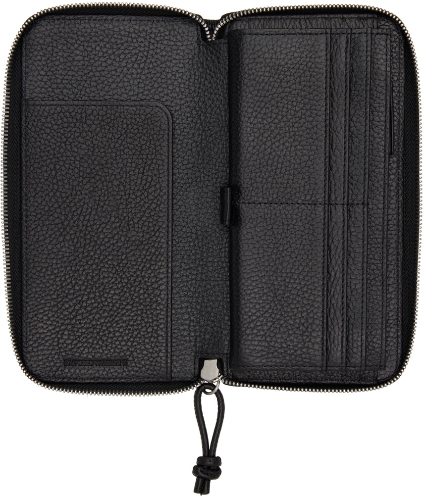 Emporio Armani Black Zip Wallet
