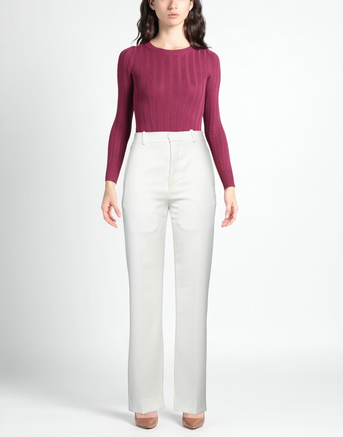 Ann Demeulemeester Womens Pants Ivory