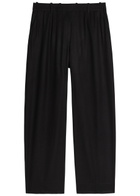 Toteme Straight-leg Flannel Trousers Black